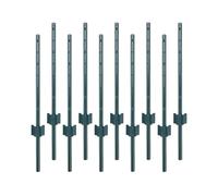 Pali Per Recinzione,Recinzione a InnestoPali in Metallo Robusti 10 Pezzi Recinzione Da Giardino Per Collegare Schermo Per La Privacy Giardino Senza Scavare Giardino Pali a u Per Recinzione in Filo Me