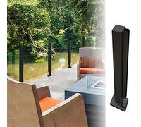 Pali per ringhiere da Esterno per ristoranti, Kit di ringhiere Resistenti alle Alte Temperature con connettori Facili da installare, Adatti per patii e Giardini (Altezza del palo terminale 1