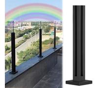 Pali per ringhiere in vetro per esterni, kit per balaustre per balcone, terrazza, piscina e terrazza - colonne di supporto