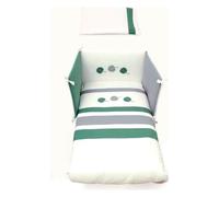 Pali Piumone lettino set 3 pz ASTRID Bianco e Grigio 0687Astridg