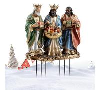 Pali Religiosi di Natale | Presepe da Giardino, Arte in Acrilico 2D, Decorazioni Impermeabili per Percorsi, Forniture Natalizie