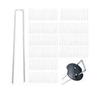 Pali resistenti per tenda da campeggio - graffetta da pavimento a forma di U ad alta resistenza, picchetti per tende e tende, per campeggio, recinzioni, trampolini, tende, prato e