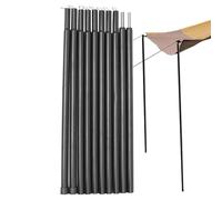 Pali robusti per baldacchino,Pali di supporto per teloni | Aste di ferro per sport all'aria aperta per vela da ombrellone, da spiaggia, tende da sole, amaca da ombrellone, coperta da ombrellone