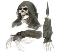 Pali Scheletro Decorativi - Accessorio Per Scene Di Horror - Pali Da Esterno Con Braccia Di Teschio Per Halloween | Per Bambini Adulti Giardino Cortile Sentiero Spaventoso Cimitero