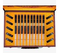 palillos japoneses bacchette sushi Confezione regalo in argento puro 10 paia di bacchette riutilizzabili da 24 cm per il regalo della vita anziana