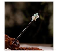 Palillos Para El Pelo 2 pezzi di bastoncini for capelli in legno vintage for donne e ragazze, con nappa a forma di luna, fermaglio for capelli, gioielli e copricapo(Color-15)