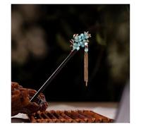 Palillos Para El Pelo 2 pezzi di bastoncini for capelli in legno vintage for donne e ragazze, con nappa a forma di luna, fermaglio for capelli, gioielli e copricapo(Color-17)