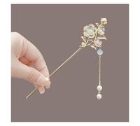 Palillos Para El Pelo 2 pezzi di fermagli for capelli classici a forma di fiore, forcine fatte a mano, gioielli da donna, ornamenti for capelli(Color-09)