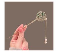 Palillos Para El Pelo 2 pezzi di fermagli for capelli classici a forma di fiore, forcine fatte a mano, gioielli da donna, ornamenti for capelli(Color-04)