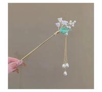 Palillos Para El Pelo 2 pezzi di fermagli for capelli classici a forma di fiore, forcine fatte a mano, gioielli da donna, ornamenti for capelli(Color-17)