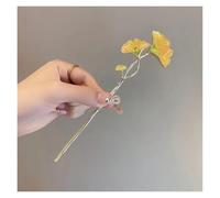 Palillos Para El Pelo 2 pezzi forcina for capelli da donna in lega alla moda con foglia di ginkgo, dal design unico, elegante e classico, accessori for capelli dal temperamento elegante