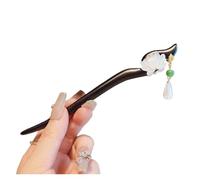 Palillos Para El Pelo 2 pezzi vintage Black Lotus imitazione sandalo forcina for capelli for donne frangia bastoncino for capelli in legno(Color 02)
