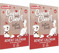 Palissandro Cupido e Cometa calendario dell'Avvento di Natale per cani (Confezione da 2)