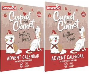 Palissandro Cupido e Cometa calendario dell'Avvento di Natale per cani (Confezione da 2)