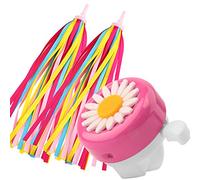Paliston Campana da Bici per Bambini con Streamer per Bici per Ragazze e Ragazzi Rosa e Bianco