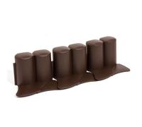 Zanvic Prosper Plast - Palisade da giardino, 302 x 10 cm, marrone, 302 x 302 x 10 cm