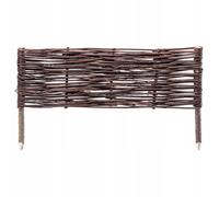 Palizzata in salice KADAX, recinzione in vimini naturale, 1 pezzo, 60x30 cm