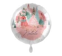 Pall. Foil Paesaggio Rosa 'Buon Natale'