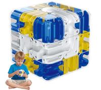 Palla 3D labirinto a forma di cubo, grande puzzle 3D labirinto, giocattolo logico per la gestione dello stress (blu)