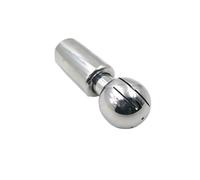 Palla a spruzzo rotante in acciaio inox, Sfera di spruzzo rotante in acciaio inossidabile SS304 con filettatura femmina BSP sanitaria a 360 gradi, dimensioni multiple, 1 pezzo(2inch)