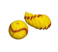 Palla agitata a forma di baseball, giocattolo portatile antistress portatile(YELLOW)