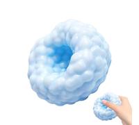 Palla anti-stress - Giocattolo con sensore da 12 cm | materiale morbido in silicone - plastilina modellabile croccante flessibile per adulti studenti relax ufficio scuola viaggio blu