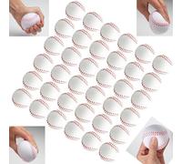 Palla Antistress baseball,40pcs Mini Palloni Sportivi Palline Antistress,6cm palle da baseball in schiuma,Stress Toys Bambini e Adulti,scuola,carnevale,ricompensa,compleanno,festa,Regali festivi