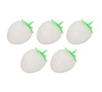 Palla Antistress Elastica per Spremere Fragole, TPR Premium, Confezione da 5 Palline Elastiche per Alleviare L'ansia per Bambini e Adulti