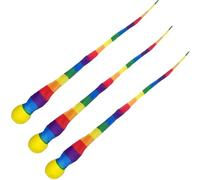 Palla Arcobaleno | 3 Pezzi Palle Sportive con Coda Arcobaleno | Giochi Colorati da, Attività Lancio e Presa per Bambini e Adulti in Spazi Aperti Interni Esterni Spiaggia