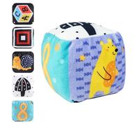 Palla con sonaglio per bambini - Palla con sonaglio da afferrare a mano per bambini, Palla con sonaglio per bambini, Palla da afferrare a mano in tessuto morbido per bambini, Palline colorate con etic