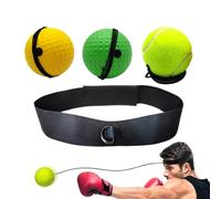 Palla da allenamento per boxe, palla da boxe per bambini | Palla riflettente per piercing con fascia per adulti | Attrezzatura da boxe Palla da boxe con fascia per migliorare la velocità e il coo