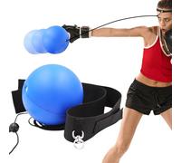 Palla da Allenamento per Boxe, Set di Fasce per riflesso, Palla da Boxe coinvolgente con Attacco Elastico, Accessorio Portatile per la coordinazione Occhio-Mano, Allenamento Cardio e
