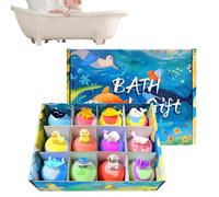 Palla da bagno - 12 pezzi - Set di bagni in schiuma | giocattolo a sorpresa all'interno, regalo per bambini, bambini, bambini, ingredienti naturali, ricco di animali marini con