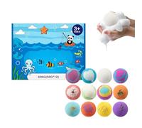 Palla da bagno con giocattoli interni - 12 pezzi simpatici animali da interagire | palla da bagno e doccia | figlia amici vasca da bagno famiglia giardino piscina divertimento acqua