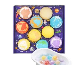 Palla da bagno per bambini - Gioco divertente e sicuro con un pianeta colorato con giocattoli all'interno, Gioco da bagnos per bambini, Giocattolo a con bomba da bagno | Divertente attività d