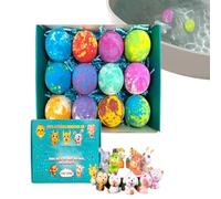 Palla da Bagno per Bimbi - 12 Pezzi Detergente Corporeo Lenitivo con Giocattolo - Palla da Doccia con Fragranza - per Compleanno Famiglia Bambini Ragazze Ragazzo Vacanze Ora della Nanna