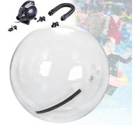 Palla da ballo gonfiabile in PVC per camminare sull'acqua da 1,5/1,8/2/2,5 m, gigante, galleggiante, trasparente, per piscina, lago, spiaggia, con cerniera e pompa ad aria elettrica(1.8m)