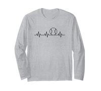 Palla da Baseball Sportiva Heartbeat - Softball ECG Heart Pulse Maglia a Manica