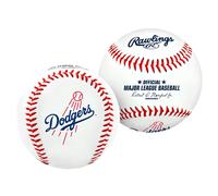 Palla da baseball ufficiale Rawlings MLB con logo Los Angeles Dodgers, colore bianco