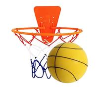 Palla Da Basket Silenziosa Con Cerchio, Baskets: 18cm, PU, Silent Pallacanestro Per Casa, Pallacanestro Silenziosa, Attrezzatura A Sfera Sportiva Morbida Per La Palestra Di Casa