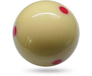 Palla da biliardo portatile per allenamento, con 6 punti rossi per una migliore visualizzazione delle abilità in sale da gioco e comunità, r