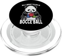 Palla da bocce Panda Tutto quello che voglio fare è un simpatico e divertente giocatore di orsi PopSockets PopGrip per MagSafe