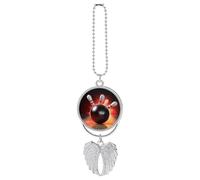 Palla da bowling Auto Appeso Ornamento Specchietto Retrovisore Pendente Regali Fortunati Ornamento Appeso Divertente Ciondolo Auto per Ufficio Auto Decorazione Casa Argento stile