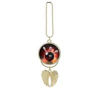 Palla da bowling Auto Appeso Ornamento Specchio Retrovisore Pendente Regali Fortunati Ornamento Appeso Divertente Ciondolo Auto per Ufficio Auto Decorazione Domestica Stile Dorato