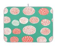 Palla da bowling Coral tappetino scolapiatti tappetino per cucina bancone asciugatura stuoie per piatti resistente al calore tappetino da cucina stuoie per asciugare piatti grandi 18 x 24