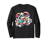 Palla da Bowling e spilli Orecchio di Coniglio Uovo Caccia Pasqua Bowling Maglia a Manica