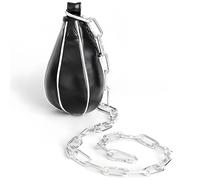 Palla da boxe con catena regolabile, doppia estremità, sacco da boxe in pelle PU con girevole, palla riflessa, per allenamento MMA, velocità e occhio-mano