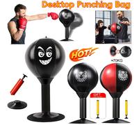 Palla da boxe da tavolo di alta qualità con gonfiatore e ventosa adatta per scrivania da ufficio o attrezzature per esercitazioni di boxe per uso domestico