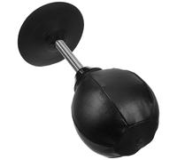 Palla da Boxe da Tavolo Nero con Ventosa Grande, Pvc