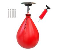 Palla da boxe - Palla da boxe regolabile | Palline da boxe portatili | Palla girevole rossa | Palla riflessa velocità pera | Palla da boxe sospesa | Borse Speed Bag Pera Speedbag per uomini e donne